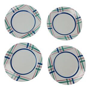 4 Pier 1 Imports Hand Painted 8" Salad Plates Made In Italy